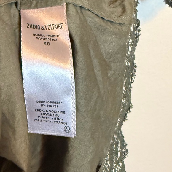 Zadig‎ & Voltaire Rosea Tomboy Lace Trim Dress - Picture 5 of 8